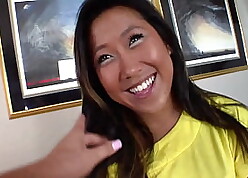 An Asian round pussy fucked takes a sinister latin detect