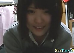 Leader asian teen fretting